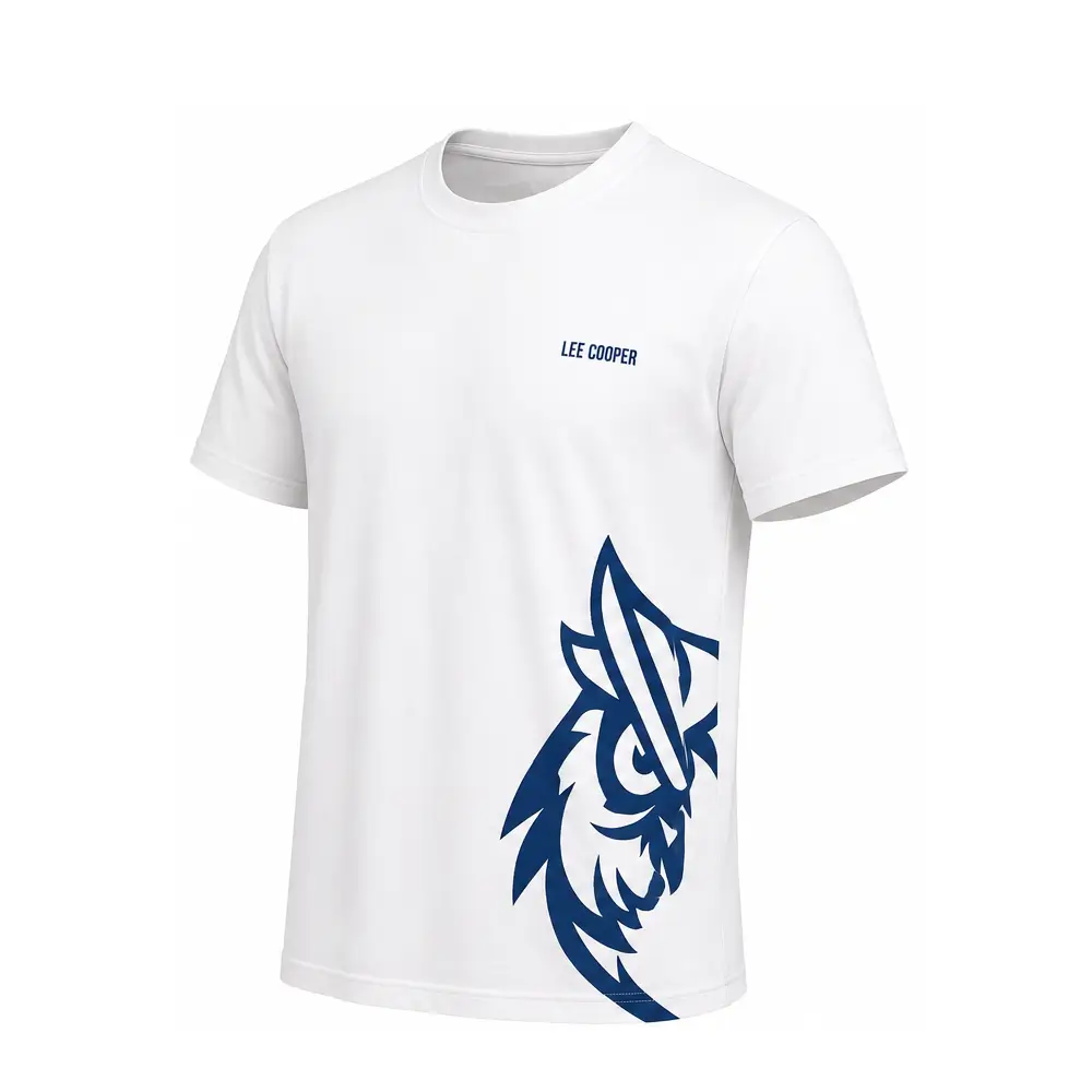 T-shirt: biała sowa