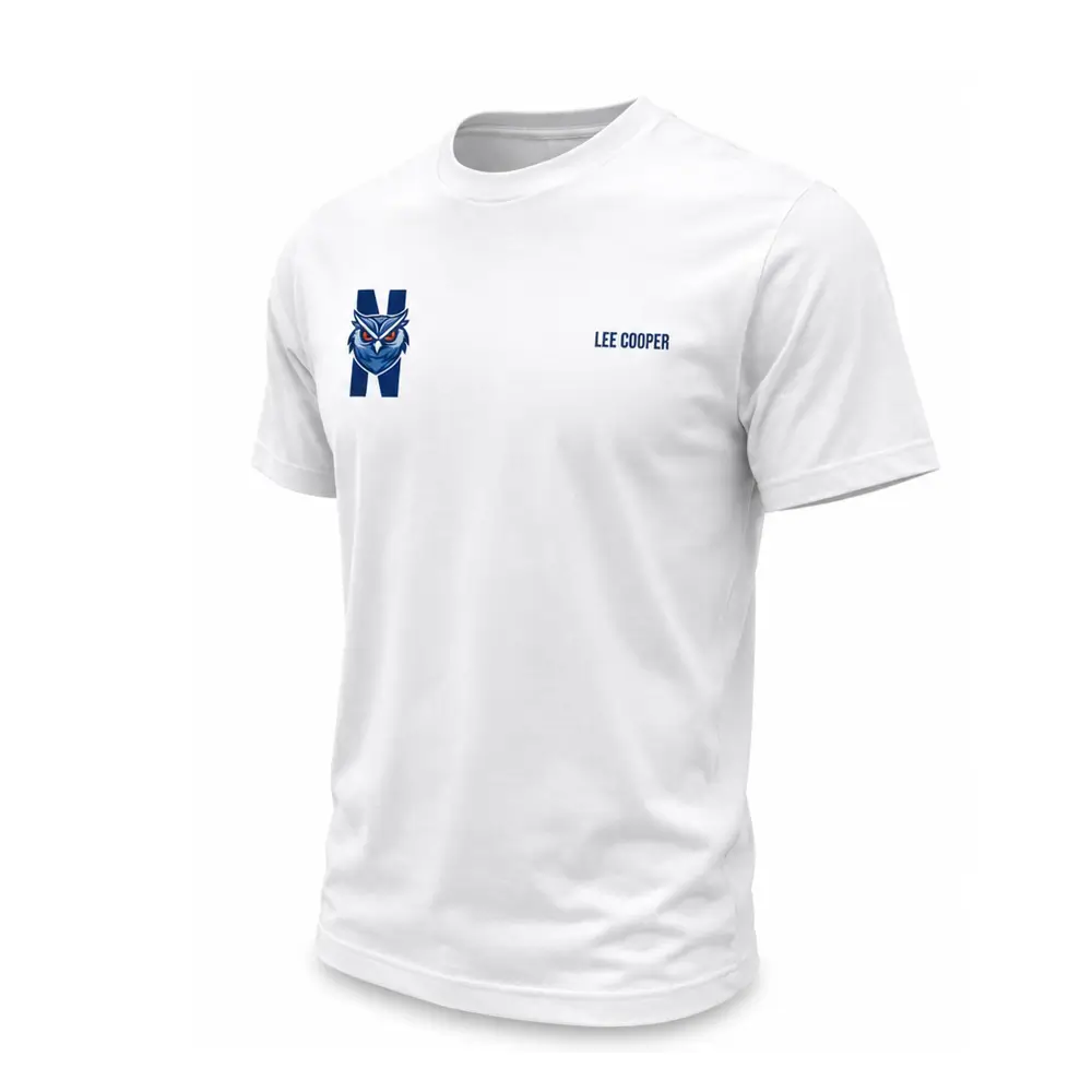 T-shirt: biała sowa N
