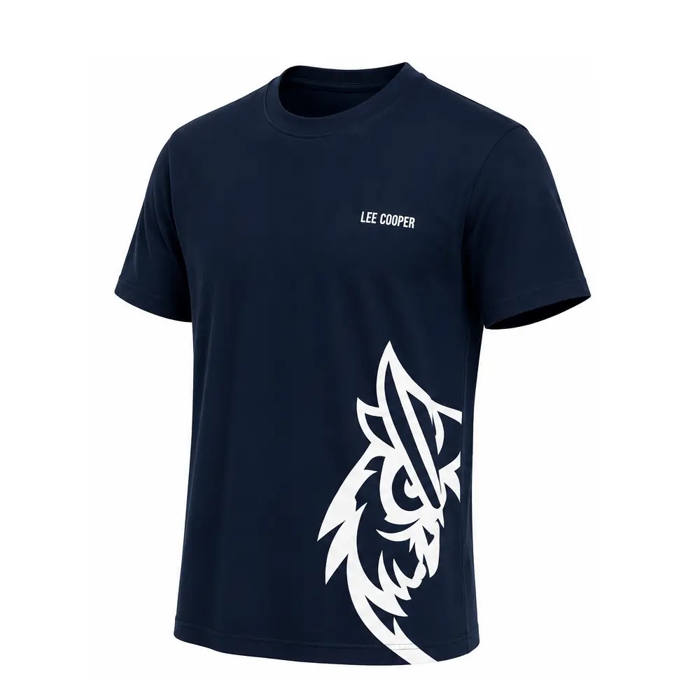T-shirt: granatowa sowa